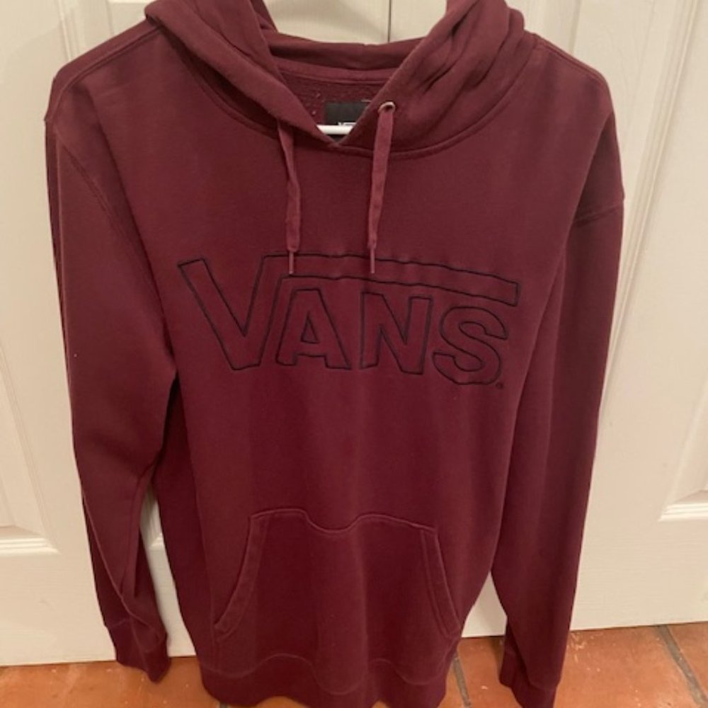 Men's Vans maroon/purple fleece hoodie size small